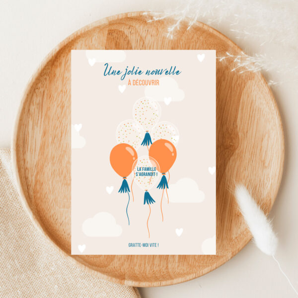 Carte à gratter annonce grossesse – Image 2
